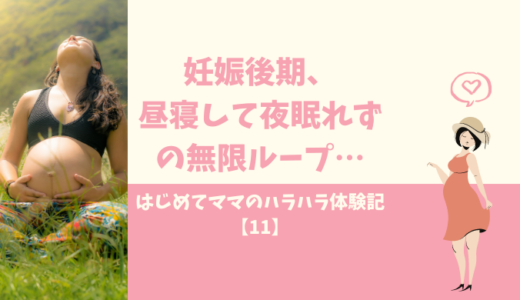 妊娠後期 昼寝して夜眠れずの無限ループ はじめてママのハラハラ体験記 11 ワックハック